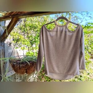 Express One Eleven Cold Shoulder Sweatshirt
